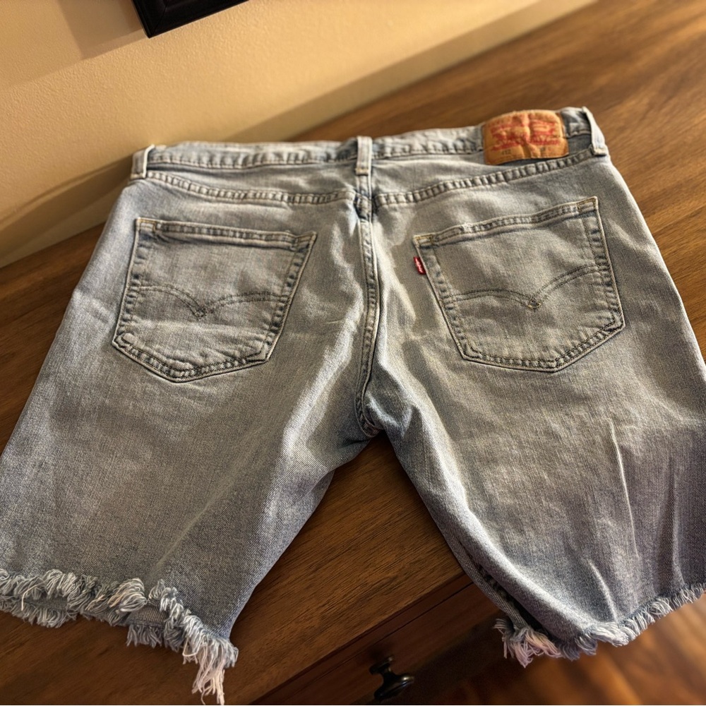 Levi’s distressed shorts